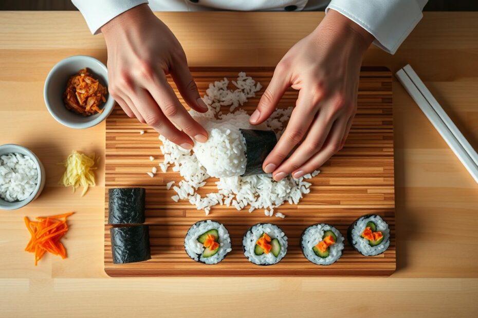 jak zawijać sushi bez maty