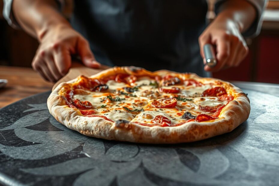 Jak przełożyć pizzę na kamień bez łopatki